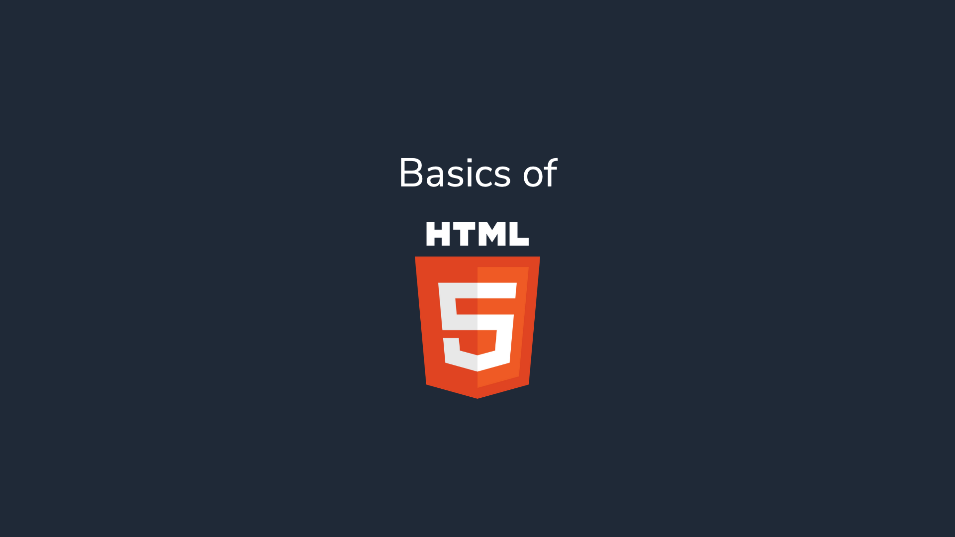 A presentation on the basics of HTML